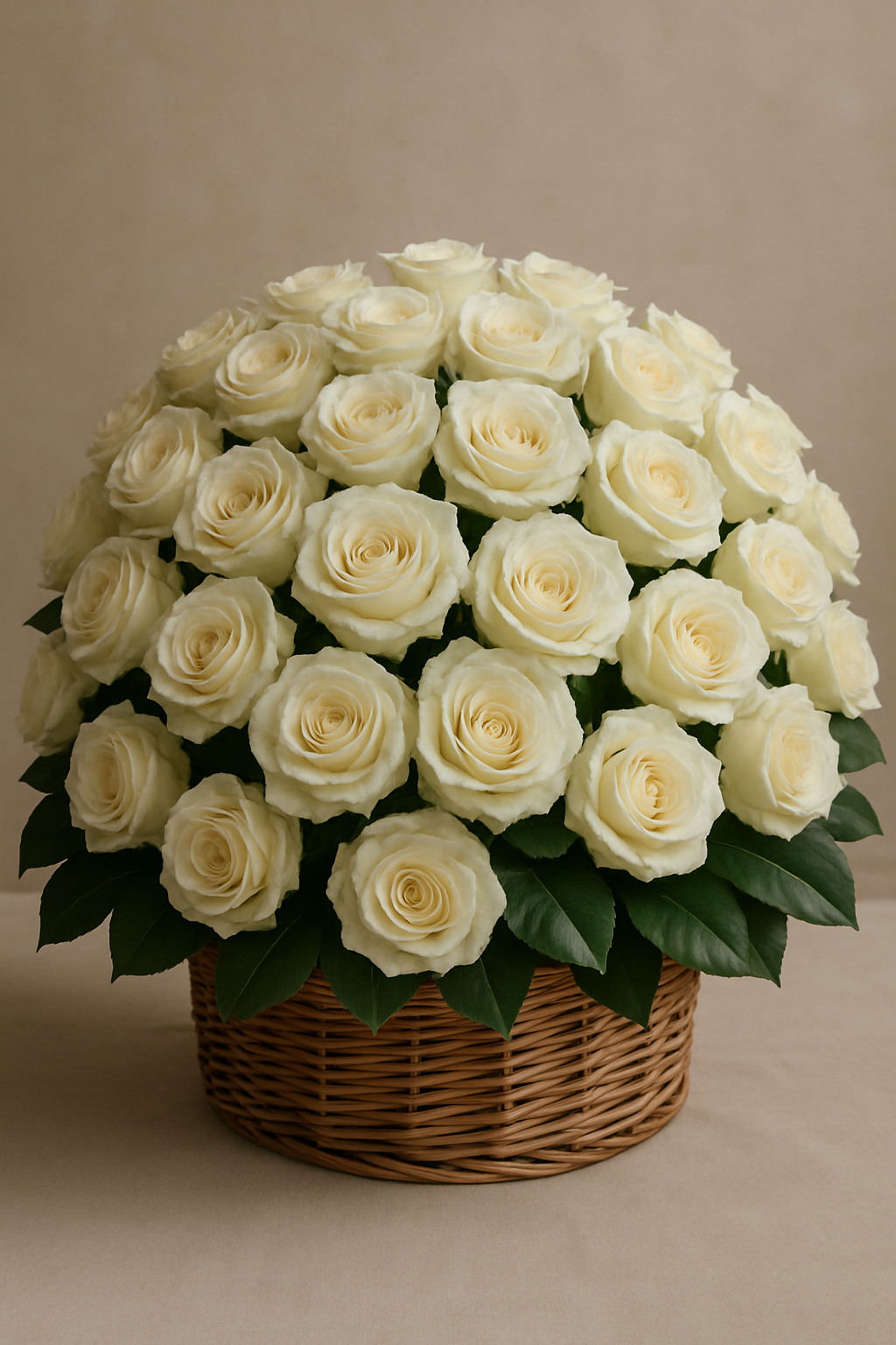 Ivory Embrace Basket