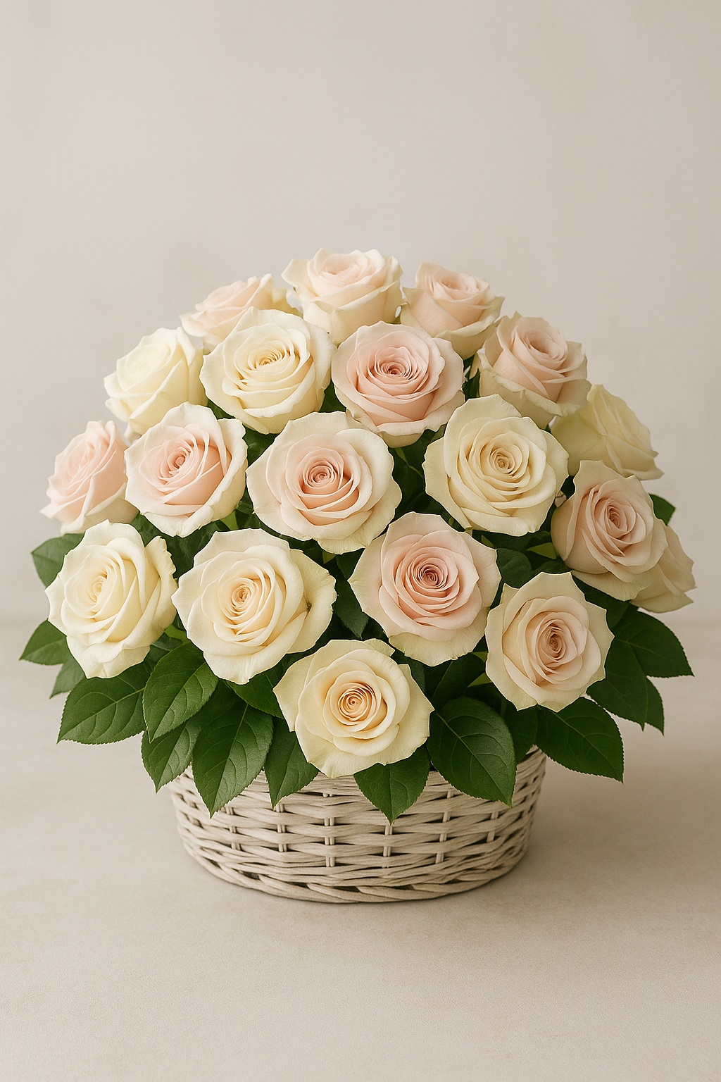 Cream Blush Basket