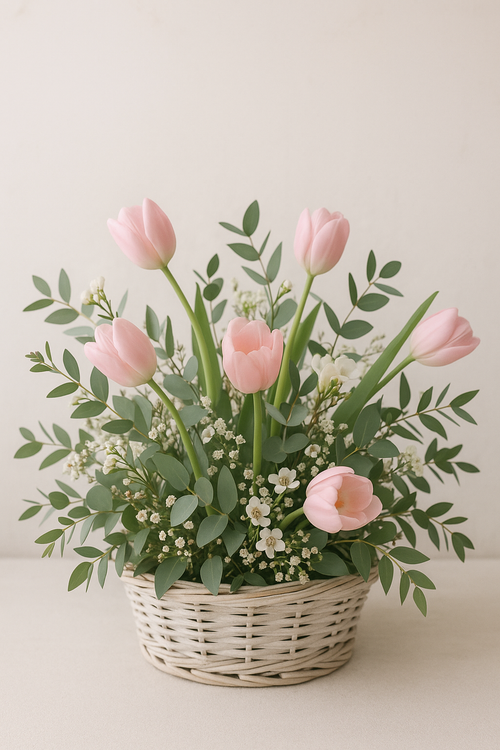 Blush Breeze Basket