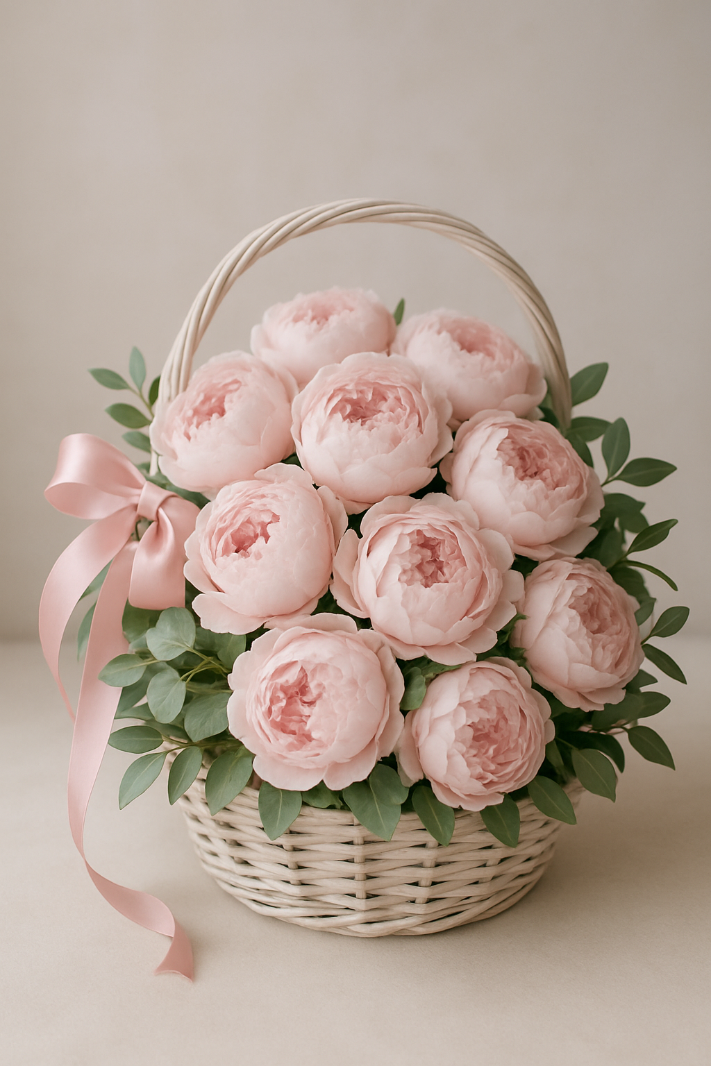 Peony Blush Basket